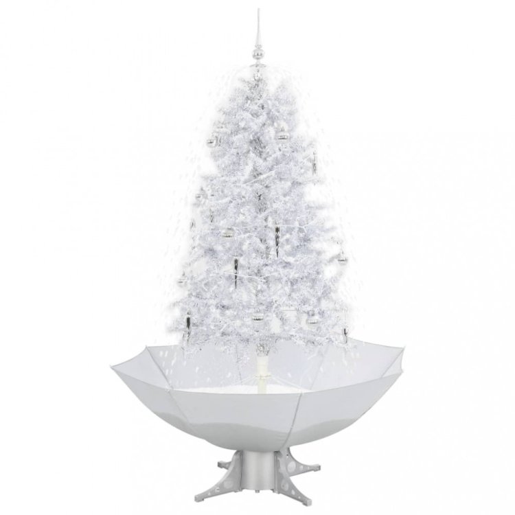 Immagine di Albero di natale con neve Bianco/Argento 170cm