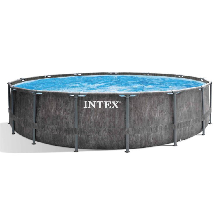 Immagine di Intex Prism Frame Greywood Premium Pool - Ø 457 x 122 cm