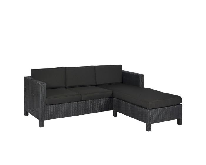 Divano Lounge Divano Rattan Nero Set Lounge Con Divano Ad Angolo