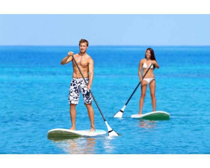 Tavola da SUP gonfiabile Waikiki con accessori nero Heuts