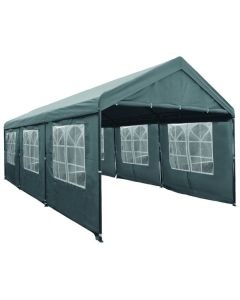 Gazebo per feste 3x6 metri Deluxe Pure Garden & Living 3x6 metri, grigio con pareti