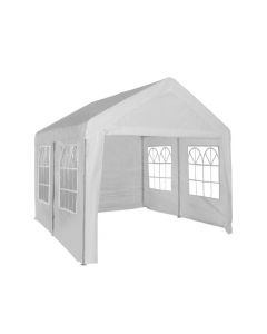 Gazebo per feste 4x4 metri Pure Garden & Living, bianco con pareti