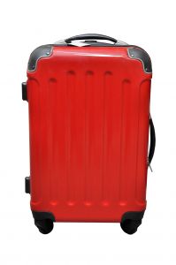 Valigia in vernice rossa 40 litri