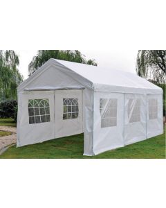 Gazebo per feste 3x6 metri Deluxe Pure Garden & Living, bianco con pareti