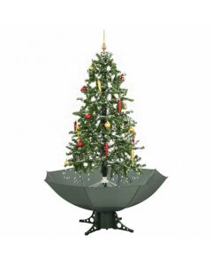 Albero di natale verde con neve - 170cm