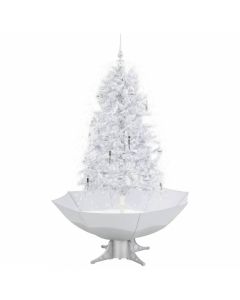 Albero di natale con neve Bianco/Argento 170cm