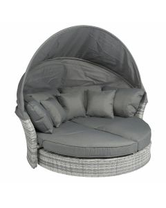 Isola lounge & lettino lounge "Savanna" - Mix Grey Bianco/Grigio - Pure Garden & Living