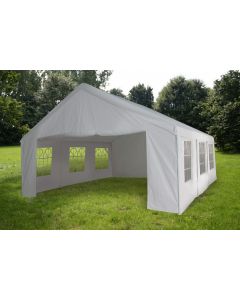 Gazebo per feste 4x6 metri Pure Garden & Living, bianco con pareti