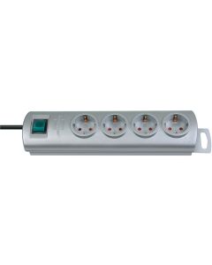Presa multipla Brennenstuhl Primera-Line 4 prese argento 1 m