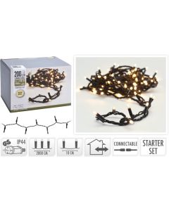 Illuminazione standard Start 200Led Bianco Caldo 230v