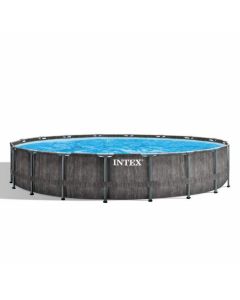 Intex Prism Frame Greywood Premium Pool - Ø 549 x 122 cm