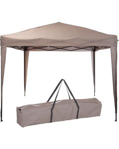 Gazebo Easy Up per feste Pure Garden & Living 3x3 metri, tortora