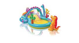 Piscina gonfiabile con postazione gioco INTEX™ Dinoland (333 x 229 cm)