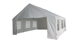 Gazebo per feste 5x5 metri Pure Garden & Living, bianco con pareti