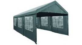 Gazebo per feste 3x6 metri Deluxe Pure Garden & Living 3x6 metri, grigio con pareti