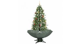 Albero di natale verde con neve - 170cm