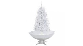 Albero di natale con neve Bianco/Argento 170cm