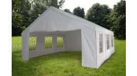 Gazebo per feste 4x6 metri Pure Garden & Living, bianco con pareti