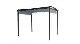 Martinique Padiglione da giardino 3x3 grigio Pure Garden & Living