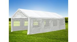 Gazebo per feste 4x8 metri bianco con pareti Pure Garden & Living