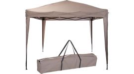 Gazebo Easy Up per feste Pure Garden & Living 3x3 metri, tortora