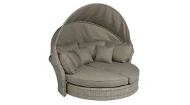 Isola lounge & lettino lounge "Savanna" - Mix Nature beige/grigio - Pure Garden & Living