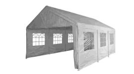 Gazebo per feste 4x6 metri Pure Garden & Living, bianco con pareti