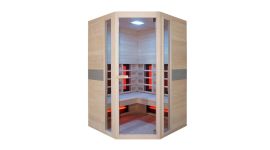 Interline Jade 2-pers. Cabina a raggi infrarossi ad angolo (127x127x190)