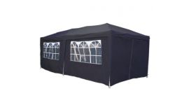 Tenda pop-up per feste 3x6m grigio - PE 160 gr/m