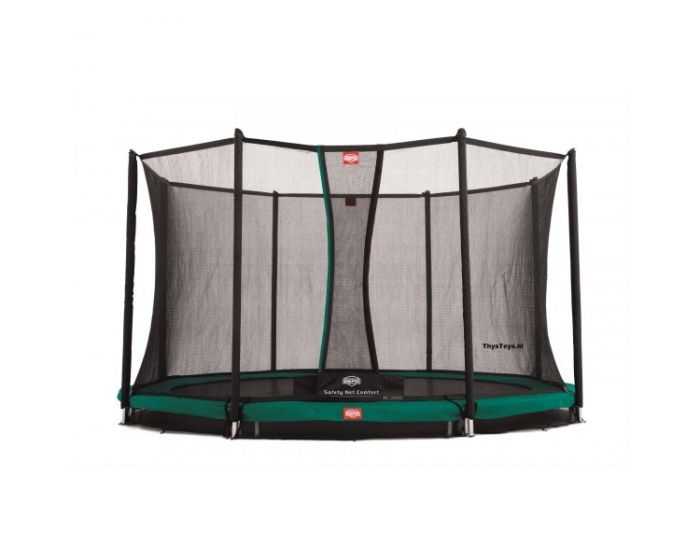 Trampolino elastico BERG Favorit Inground 430 + rete di sicurezza Comfort