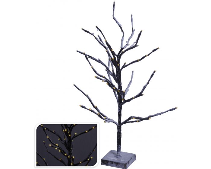 Albero 72LED bianco caldo 60 cm marrone
